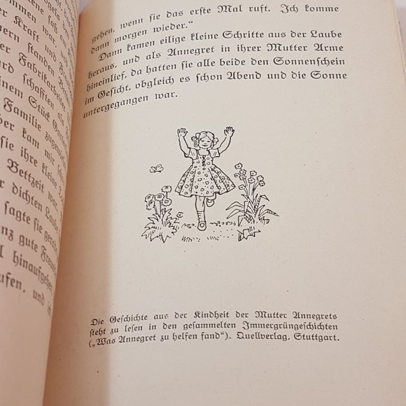 Antique 1920s Book ANNEGRET by Anna Schieber Antique Childrens Storybook German - Picture 15 of 16